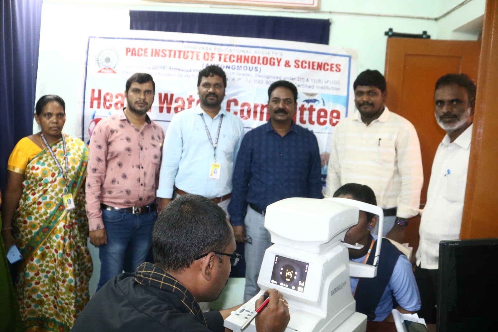three days free eye check up camp , organized by health watching committee