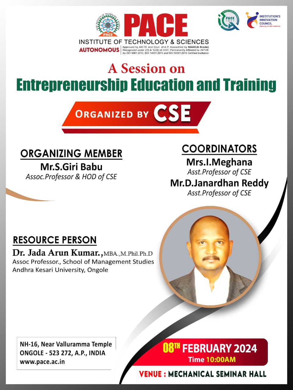 Awareness session on Entrepreneurship Training and Education