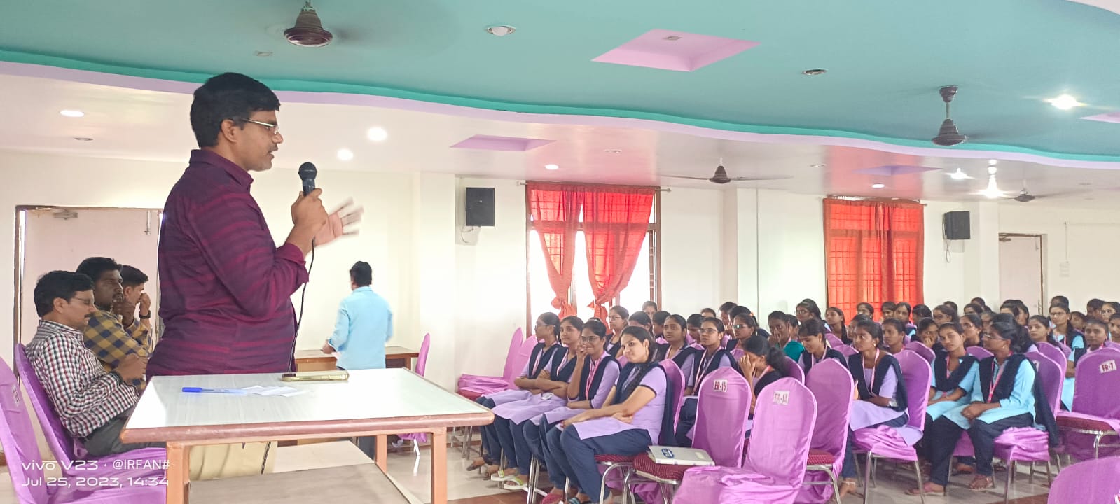 Mental health awareness programme for students by Dr. Chandrasekhar, M. D, Psychiatrist