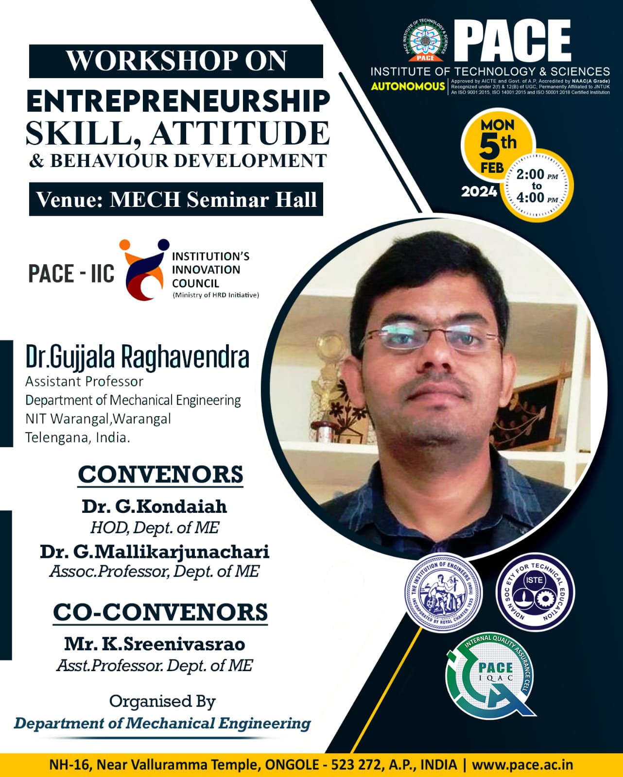 WORKSHOP ON ENTREPRENEURSHIP SKILL ATTITIDE & BEHAVIOUR DEVELOPMENT