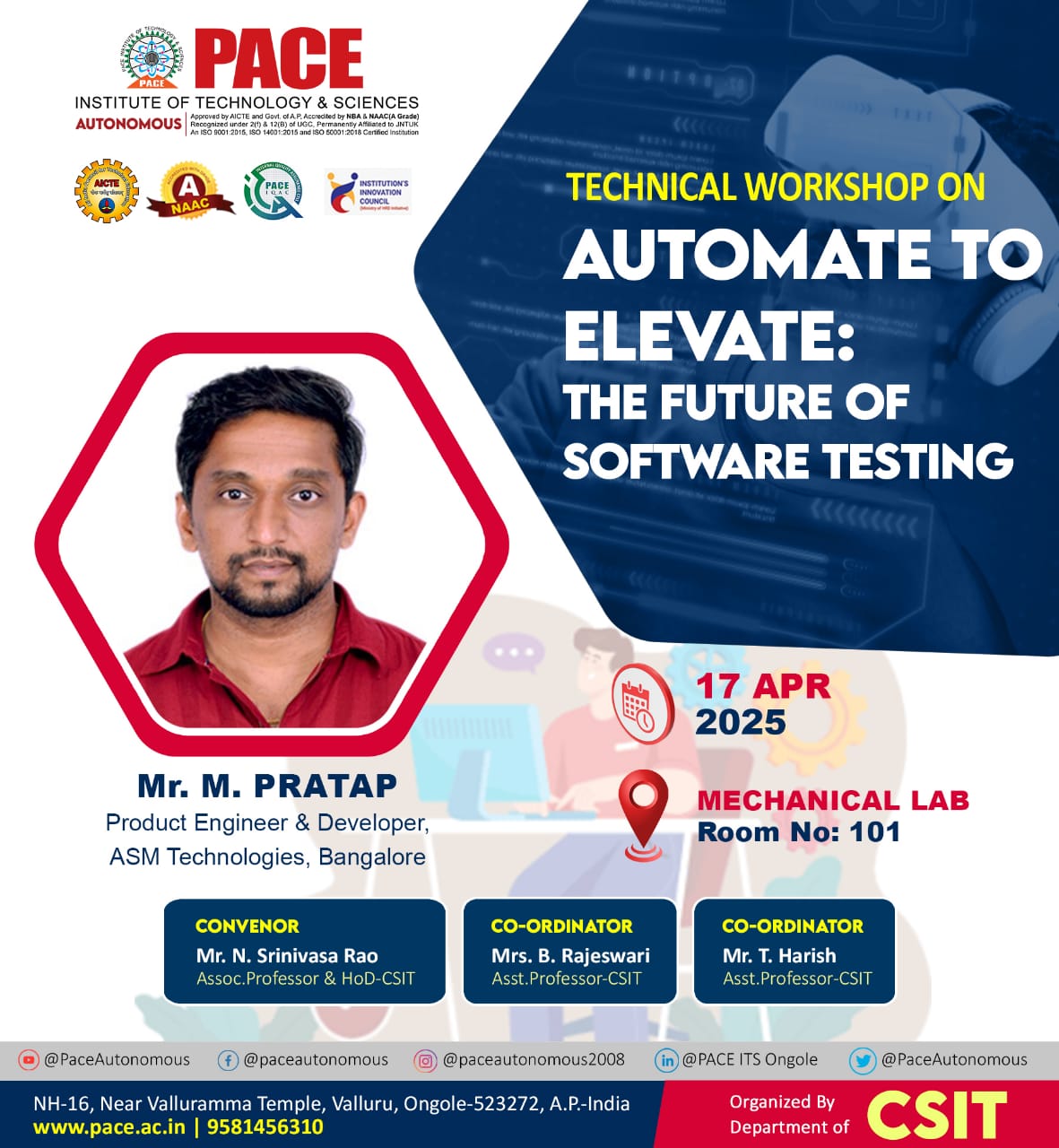 Technical workshop on The Future of Software Testing