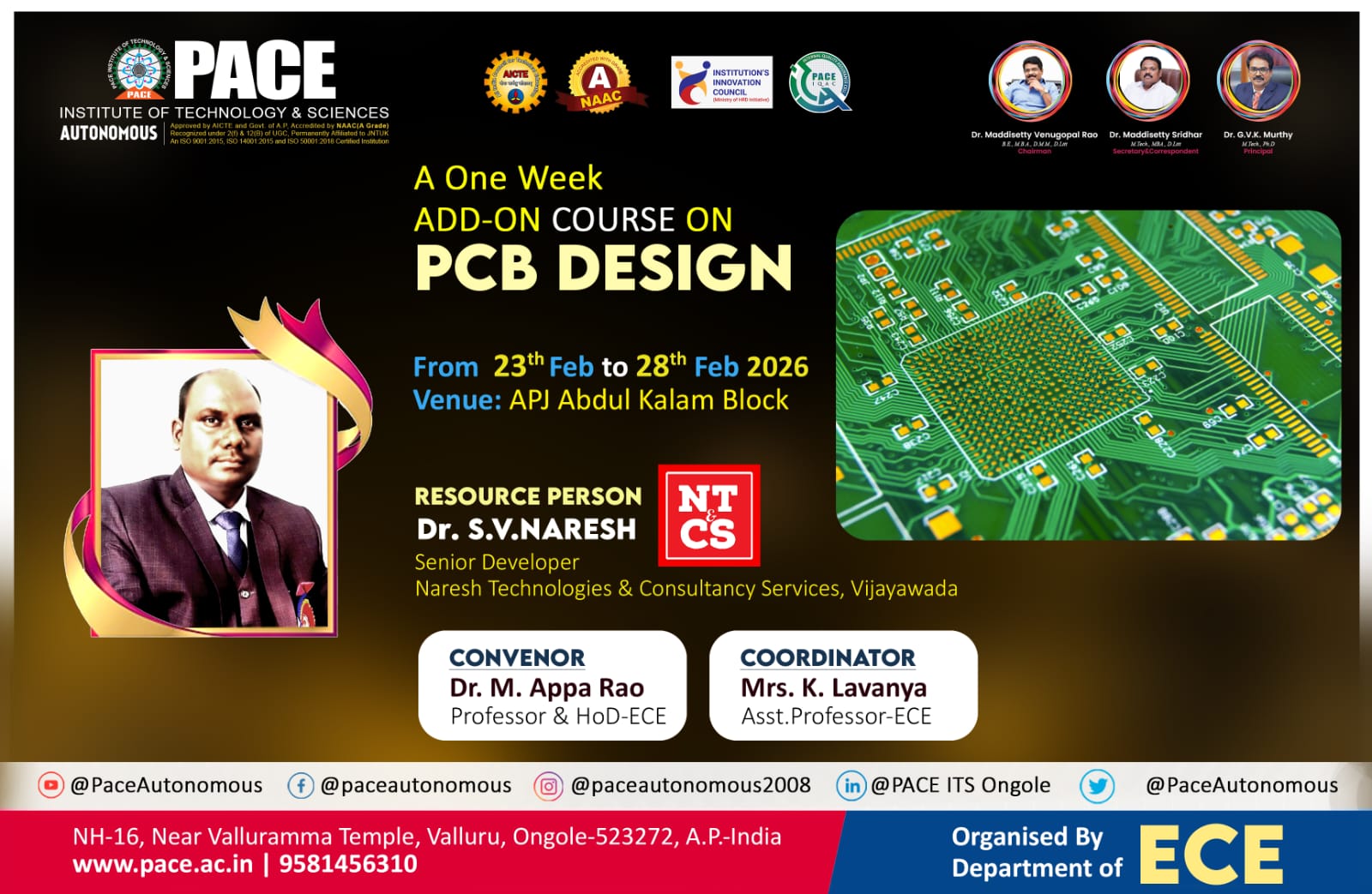 6- Day Add on course on PCB Design