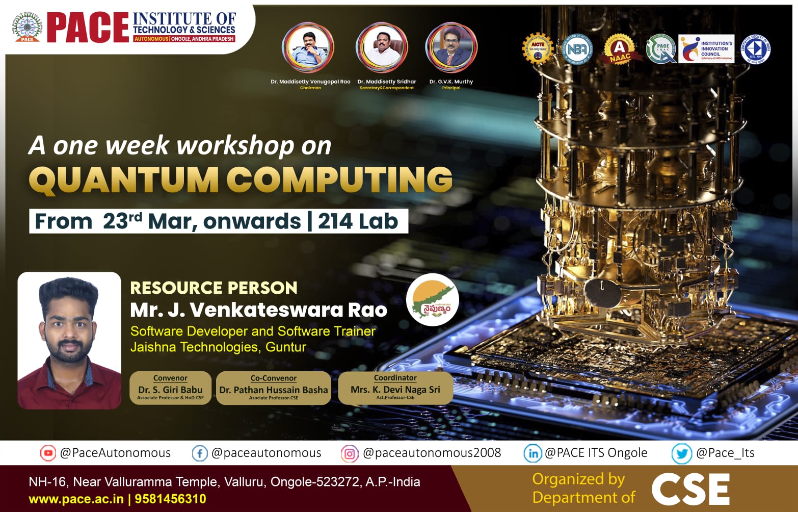 One Week workshop on Quantum Computing